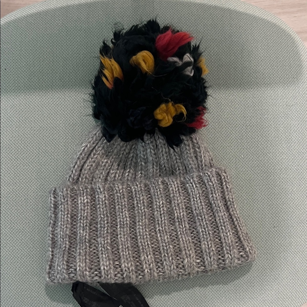 Zara Gray Knit Beanie